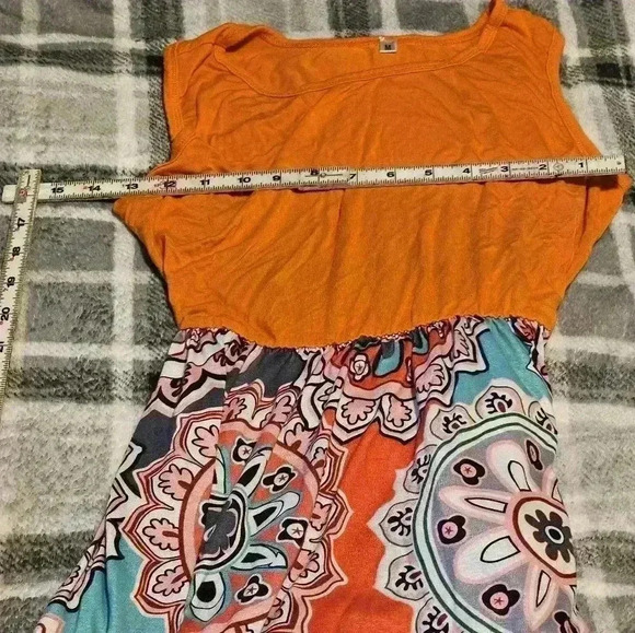 Fashion bug medium long festive floral dress with pockets - Picture 4 of 7